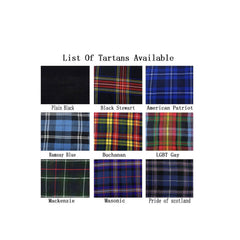 Men's Prince Charlie 9 PCS Scottish Outfit Traditional 8 Yard Kilt Outfit Set