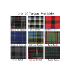 Men's Scottish Grey Tweed Jacket Wedding Kilt Outfit Jacket 10 Pieces Kilt set