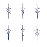 Men's Scottish Chrome Kilt Pin 6 Pin Style