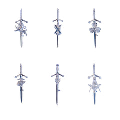 Men's Scottish Chrome Kilt Pin 6 Pin Style