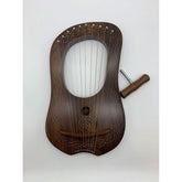 Lyre Harp 10 Metal Strings Free Tuning Key Carrying Case Sheesham Wood Lyre Harp