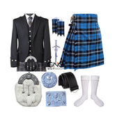 Scottish Men's Argyle Jacket Wedding Kilt Outfit Jacket 10 Pieces Kilt Outfit