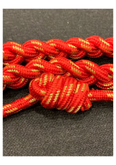 Shoulder Cord- Aiguillette Interwoven Red And Gold 1 Knot 1 Brass Tip High quality Handmade with Twisted Red And Gold Threads