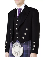Men's Prince Charlie Kilt Jacket And 5 Button Vest Scottish Wedding Kilts Jacket