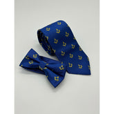 Craft Masonic Square And Compass Blue Tie And Bow Tie Set Masonic Lodge Gift Tie Bow Set