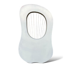 Rosewood White Lyre Harp 10 Metal Strings With Free Tuning Key And Carrying Case