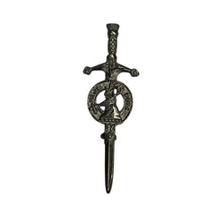 Men's Scottish Brown Stage Head Badge Kilt Sporran Six Pieces Sporran Set