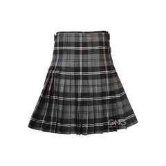 Scottish Hamilton Grey 8 Yard Kilt for Men Traditional Highland Tartan Kilt