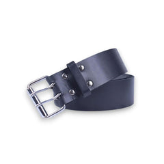 Men's Scottish Black Leather Kilt Belt Adjustable Size Highland Belt