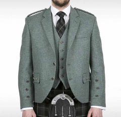 Lovat Green kilt jacket and waistcoat
