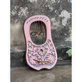 Rosewood Flower Lyre 10 Strings Harp Lyre Design Premium Quality Lyre