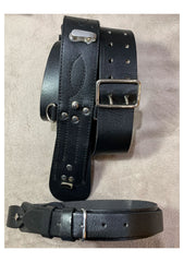 Sam Brown Belt With Strap Black Colour British Army Genuine Leather Sam Brown Belt