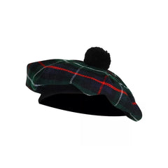 Men's Mackenzie TAM o' SHANTER Bonnet Beret Balmorals Tartan Tammy Hat
