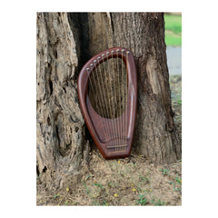 Pentatonic Lyre 10 Strings Harp Mahogany Wood Lyre Design Premium Quality Lyre