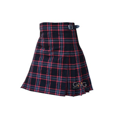 Scottish Black Magic Tartan 8 Yard Kilt with Matching Flashes and Fly Plaid