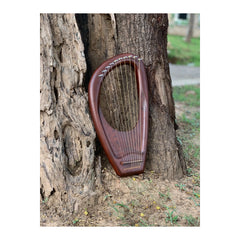Pentatonic Lyre 10 Strings Harp Mahogany Wood Lyre Design Premium Quality Lyre