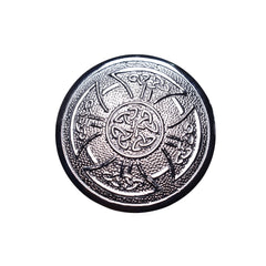Men's Scottish Celtic Style Chrome kilt Belt Buckle round Shape kilt Buckle