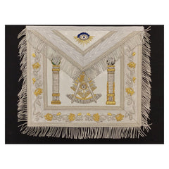 Past Master Embroidered Apron (Silver)
