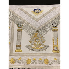 Past Master Embroidered Apron (Silver)