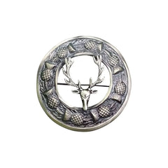 Men's Scottish Stage Head 3 Tassel Sporran Six Pieces Antique Sporran Set