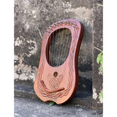 CNC Lyre Harp 10 Metal Strings With Free Tuning Key And Carrying Case Sheesham Wood Lyre Harp