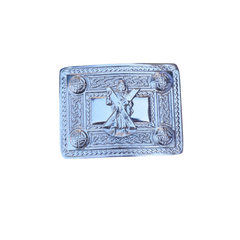Scottish St Andrew Badge kilt Belt Buckle Chrome Finish Belt Buckle