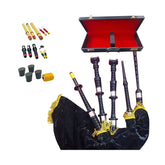 Scottish Great Highland Bagpipe Teflon Material Silver Mouth with Hard Case