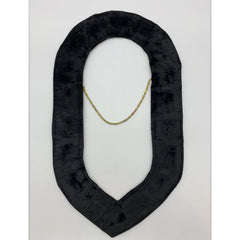 Masonic Regalia Knights Templar Metal Chain Collar Gold On Black Velvet