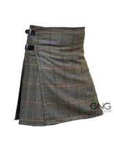 Men's Scottish Brown Tweed Kilt Highland Wool Kilt
