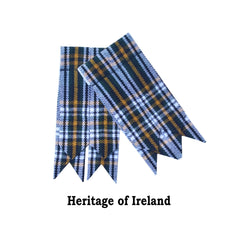 Scottish Heritage of Ireland 8 Yard Kilt for Men With Fly Plaid and Flashes