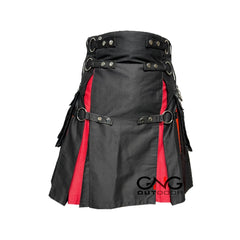 Men's Rainbow Nylon Straps Hybrid Pride Kilt Custom Size LGBT Kilt