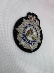 Australian Federal Police Hand Embroidered Bullion Wire Hat Badge Replica Badge