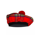 Men's Royal Stewart TAM o' SHANTER Bonnet Beret Balmorals Tartan Tammy Hat