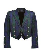 Men's Scottish Tartan Prince Charlie Jacket Highland Wedding Jacket