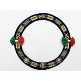 Masonic Regalia Order of Eastern Star Patron Gold Metal Chain Collar On Black Velvet