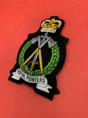 Royal Pioneer Corps Badge Royal Pioneer Corps Embroidered Bullion And Wire Badge