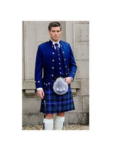 Scottish Royal Blue Doublet Style Jacket Military Piper Drummer jacket & Vest