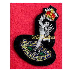 Royal NZ Special forces Beret Cap Badge Royal New Zealand Hand Embroidered Bullion And Wire Cap Badge On Black