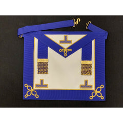 Imitation Leather Masonic Craft Provincial Undress Apron & Collar Gold Levels