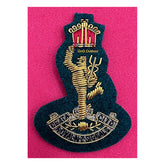 Royal NZ Special forces Beret Cap Badge Royal New Zealand Hand Embroidered Bullion And Wire Cap Badge On Green