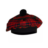 Men's MacDonald TAM o' SHANTER Bonnet Beret Balmorals Tartan Tammy Hat