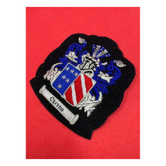 Viviers Family Crest Badge Baron E Viviers Holmes Hand Embroidered Bullion and Wire Family Crest Jacket Patch