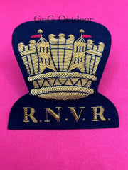 British Royal Naval Volunteer Reserve Blazer Badge RNVR Hand Embroidered Badge