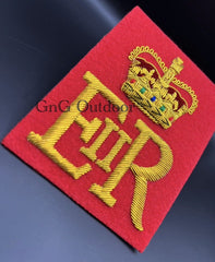 Her Majesty The Queen’s Cypher EIIR Gold Hand Embroidered Cypher Blazer Badge