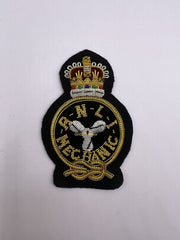 RNLI Mechanic Blazer Badge RNLI Mechanic Embroidered Bullion Wire Blazer Badge