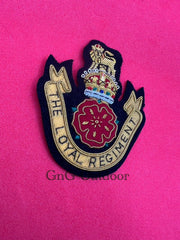 King’s Crown The Loyal Regiment Hand Embroidered Bullion Wire Blazer Badge