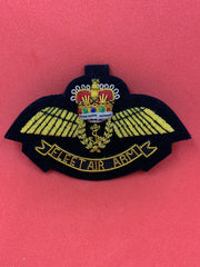 Fleet Air Arm Royal Navy Blazer Badge Handmade FAA Bullion & Wire Blazer Badge