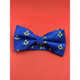 Masonic Regalia Blue Bow Handmade Square & Compass Bow Tie Lodge Gift Bow Tie