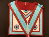 Masonic Regalia Mark Degree Master Masons Apron Plus Collar Made On Leather