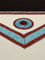 Masonic Regalia Mark Degree Master Masons Apron Plus Collar Made On Leather